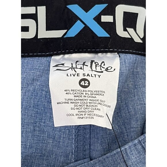 SALT LIFE SLX-QD Blue Transition Hybrid Shorts Men's Sz 42 NWT - Picture 6 of 9